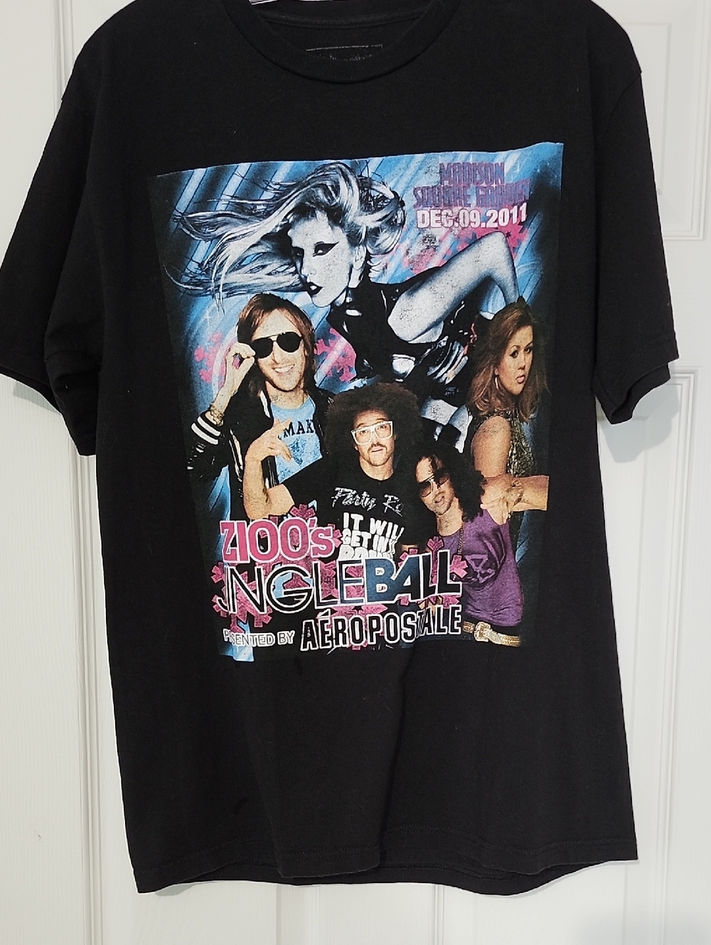 Z100 Jingleball 2011 At Madison Square Garden NYC Concert T-shirt Black Size M